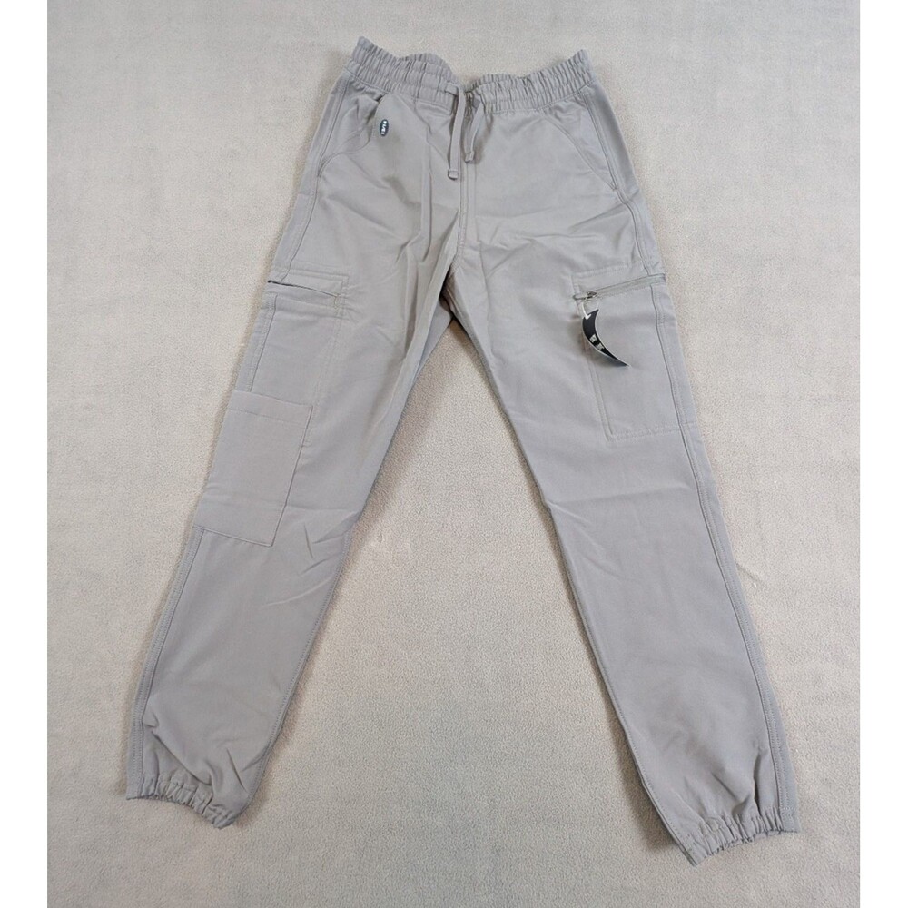 NWT Abercrombie Kids YPB Boys 13/14 Gray Cargo Jogger Pants Athletic